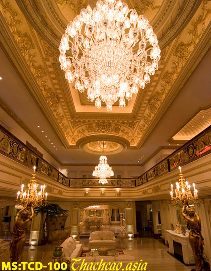 bảng giá đóng trần thạch cao tân cổ điển TCD100